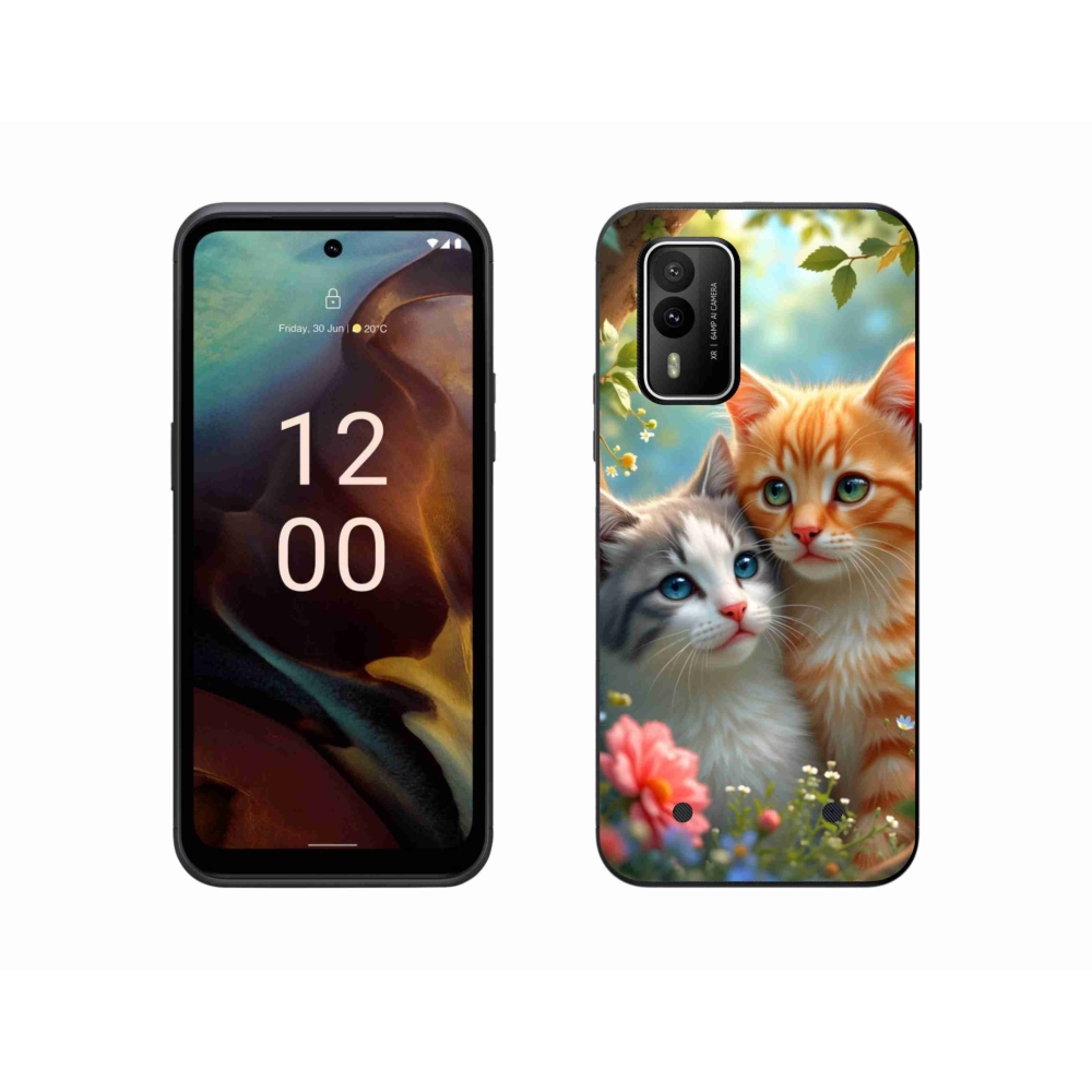 Gelový kryt mmCase na Nokia XR21 - kočičí láska 2