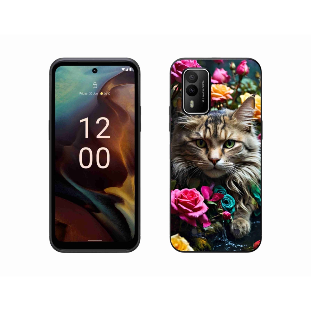 Gelový kryt mmCase na Nokia XR21 - kočíčí pohled 2