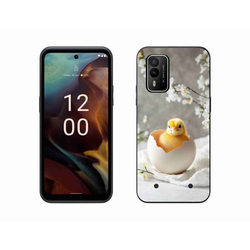 Gelový kryt mmCase na Nokia XR21 - kuřátko