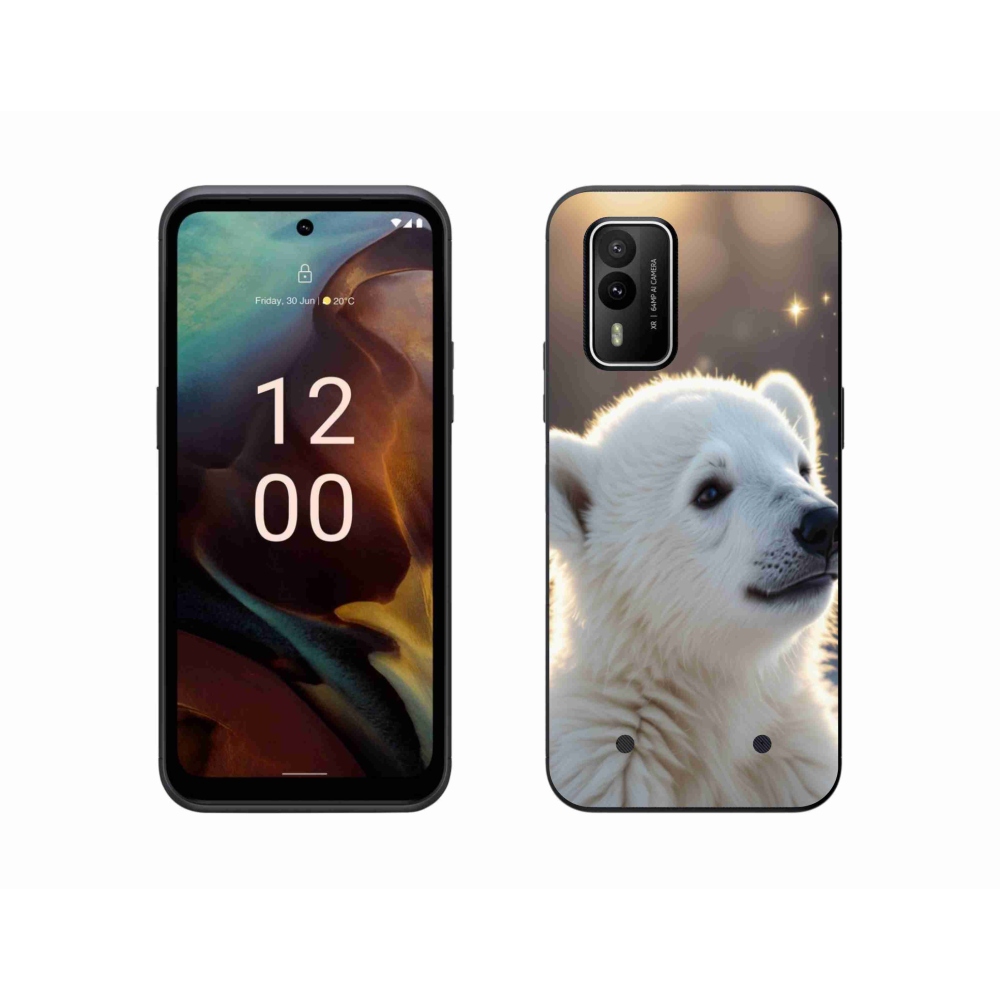 Gelový kryt mmCase na Nokia XR21 - lední medvěd