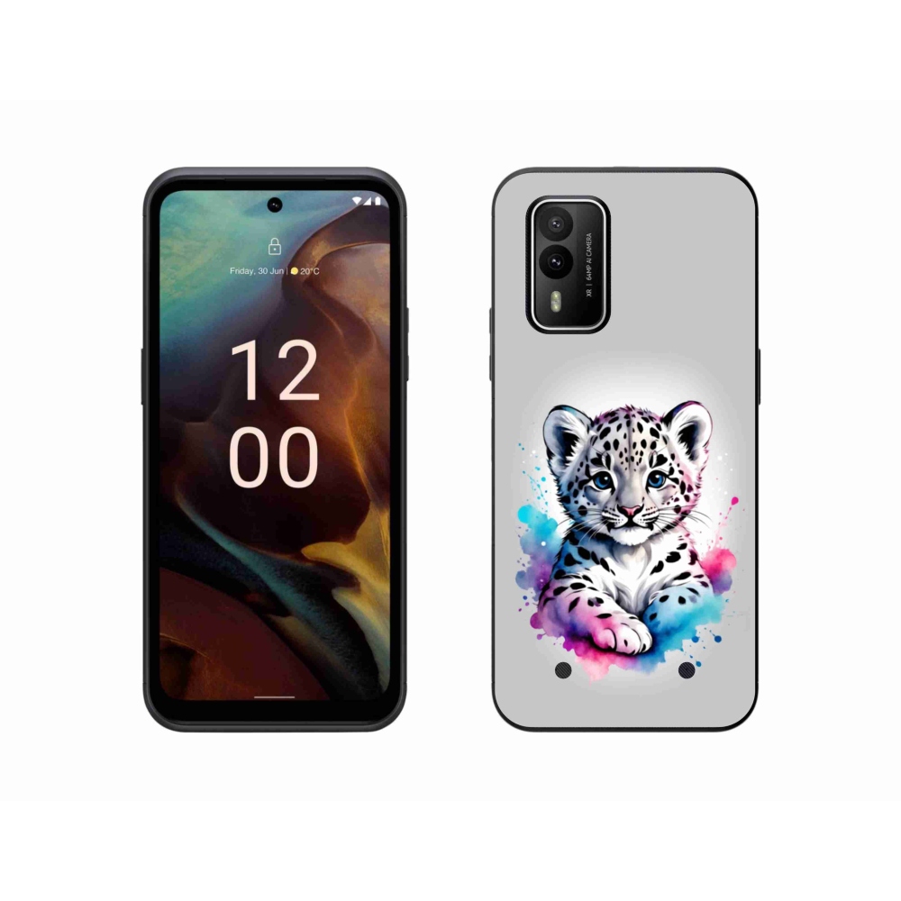 Gelový kryt mmCase na Nokia XR21 - levhartí mládě