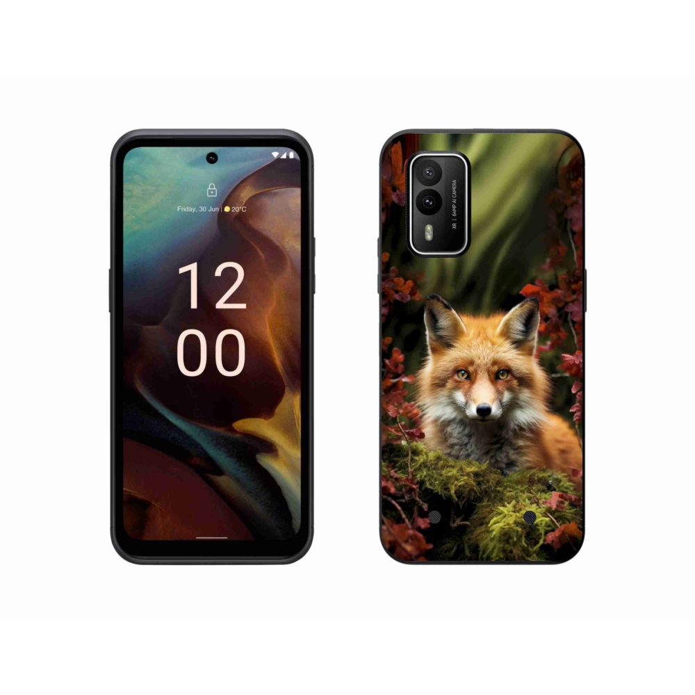 Gelový kryt mmCase na Nokia XR21 - liška v lese