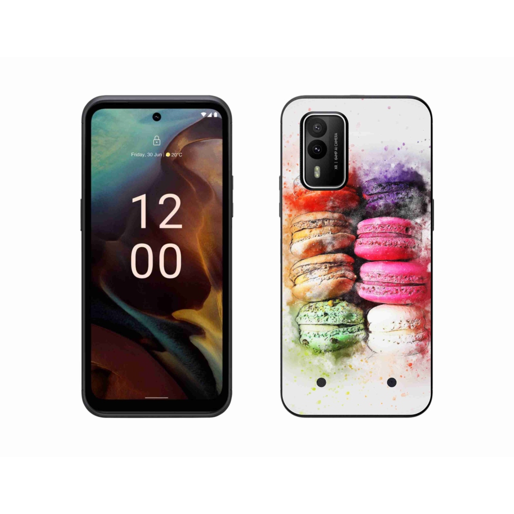 Gelový kryt mmCase na Nokia XR21 - makrónky