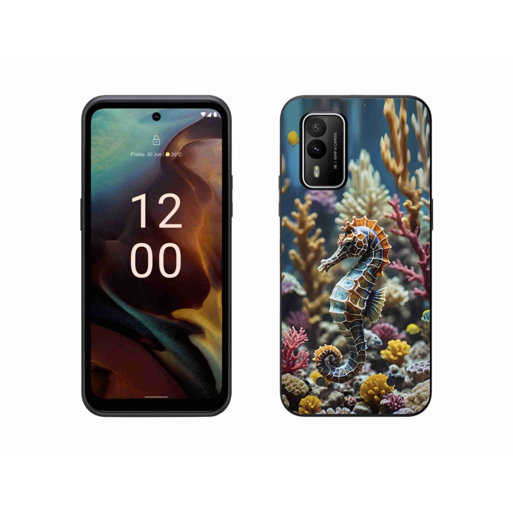 Gelový kryt mmCase na Nokia XR21 - mořský koník 2