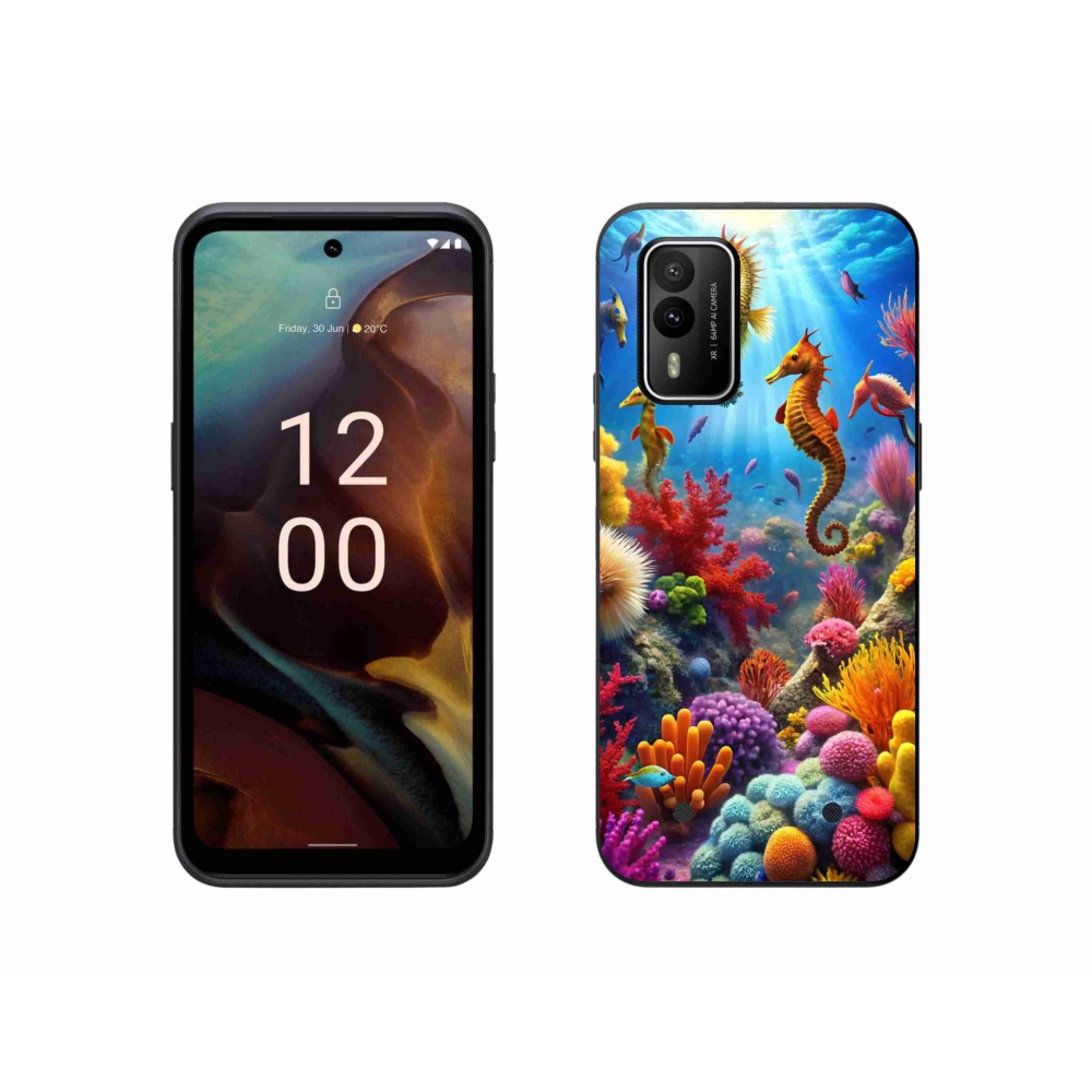 Gelový kryt mmCase na Nokia XR21 - mořský svět 3