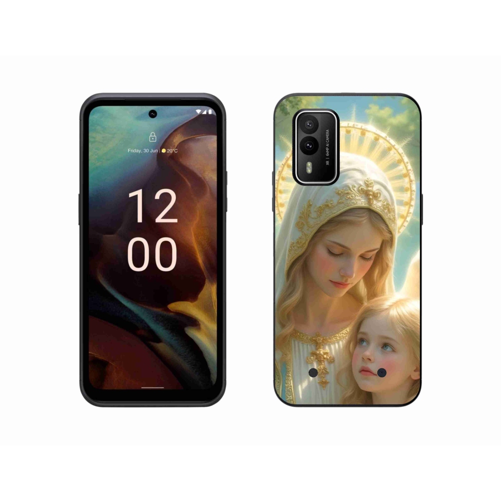 Gelový kryt mmCase na Nokia XR21 - náboženský motiv 2