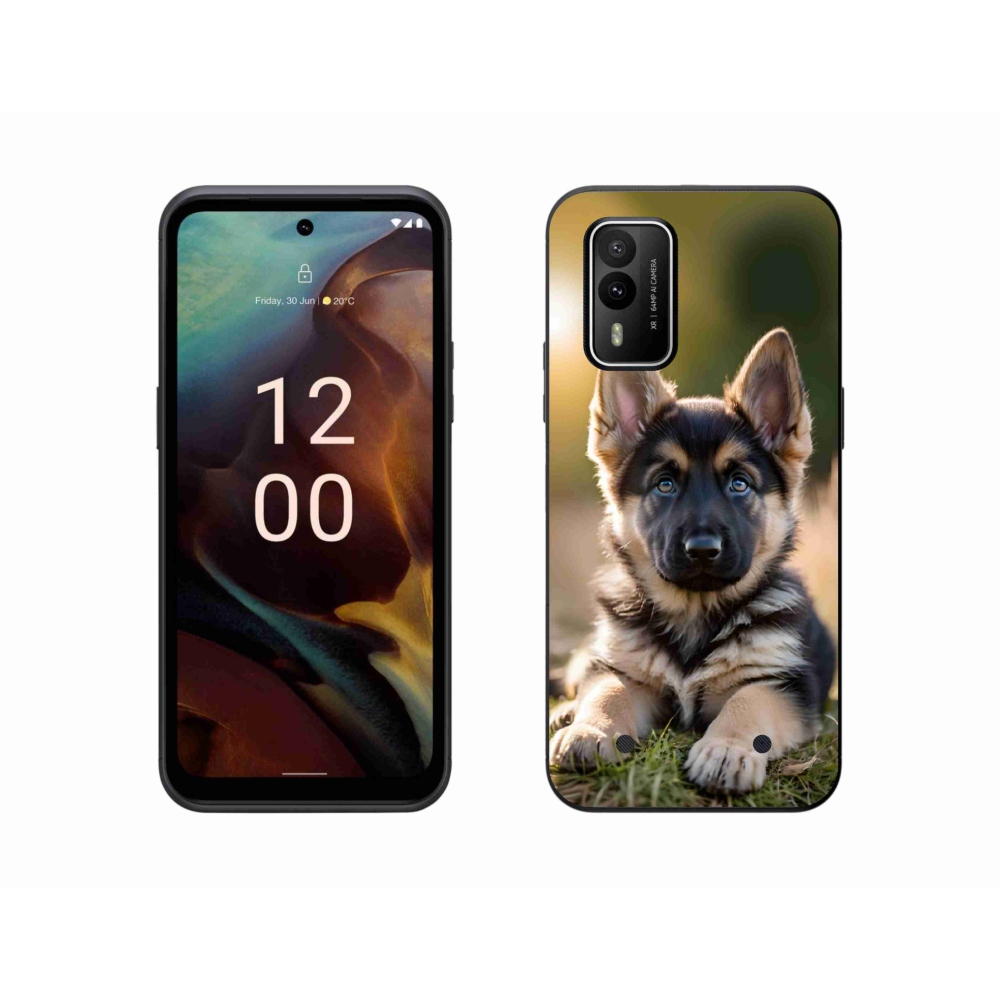 Gelový kryt mmCase na Nokia XR21 - německý ovčák v přírodě