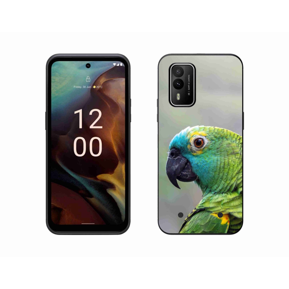 Gelový kryt mmCase na Nokia XR21 - papoušek amazoňan