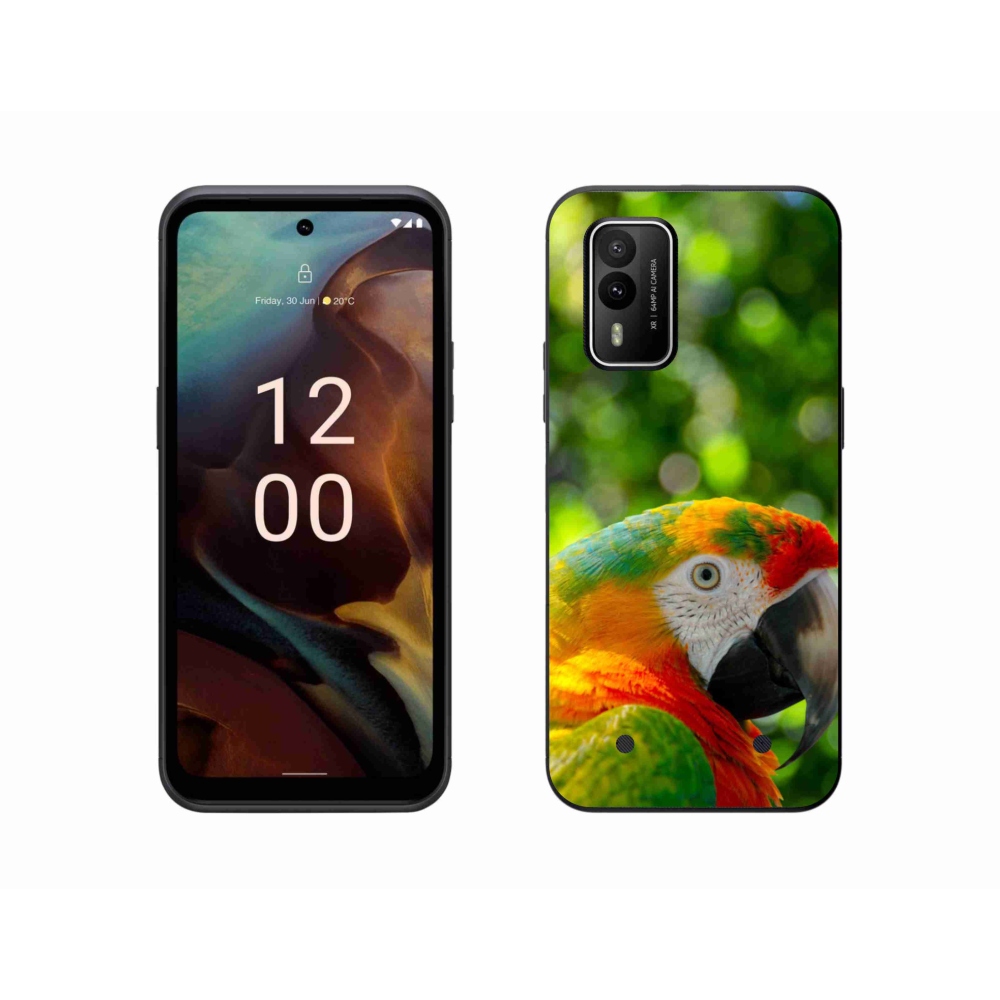 Gelový kryt mmCase na Nokia XR21 - papoušek ara 3