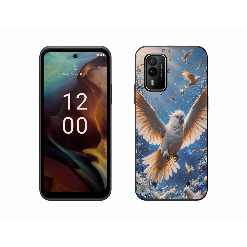 Gelový kryt mmCase na Nokia XR21 - papoušek kakadu