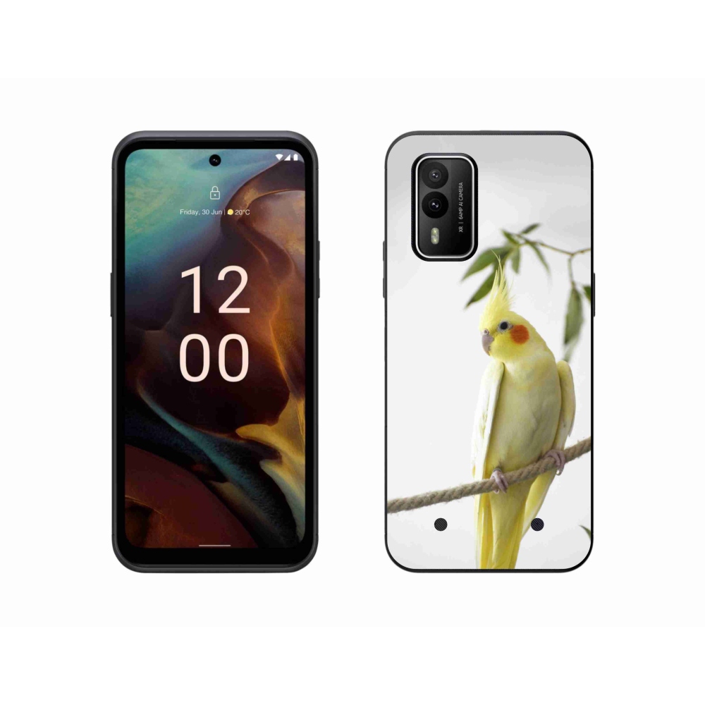 Gelový kryt mmCase na Nokia XR21 - papoušek korela chocholatá