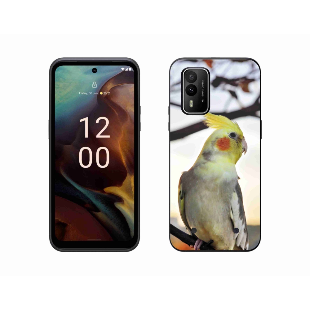 Gelový kryt mmCase na Nokia XR21 - papoušek korela