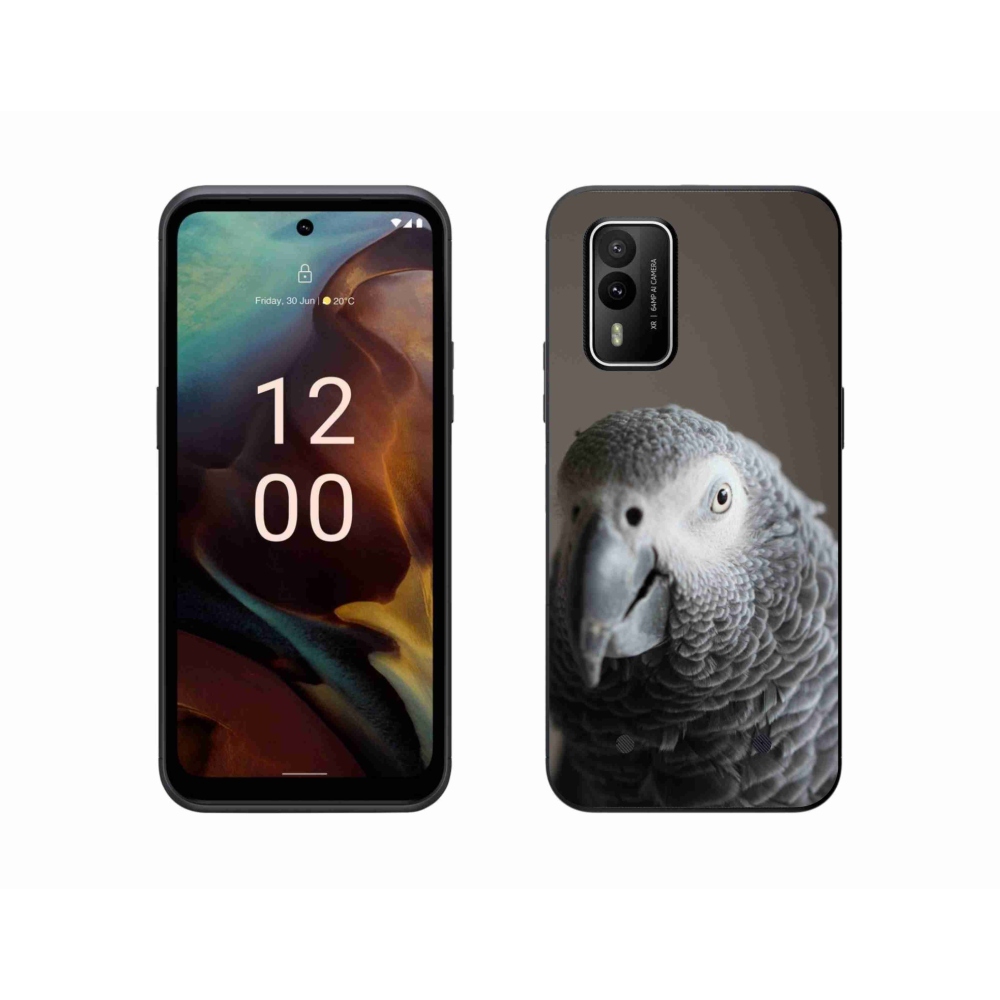 Gelový kryt mmCase na Nokia XR21 - papoušek žako 2