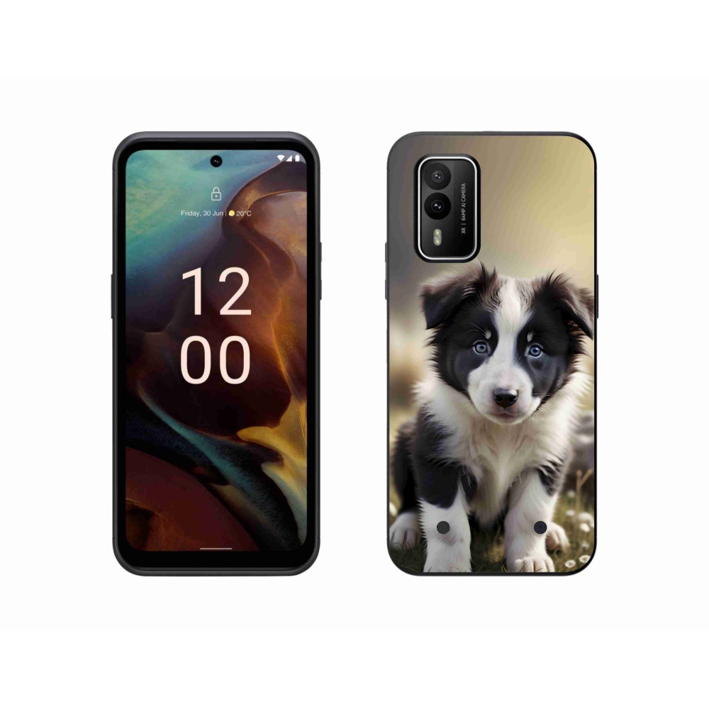 Gelový kryt mmCase na Nokia XR21 - roztomilá border kolie