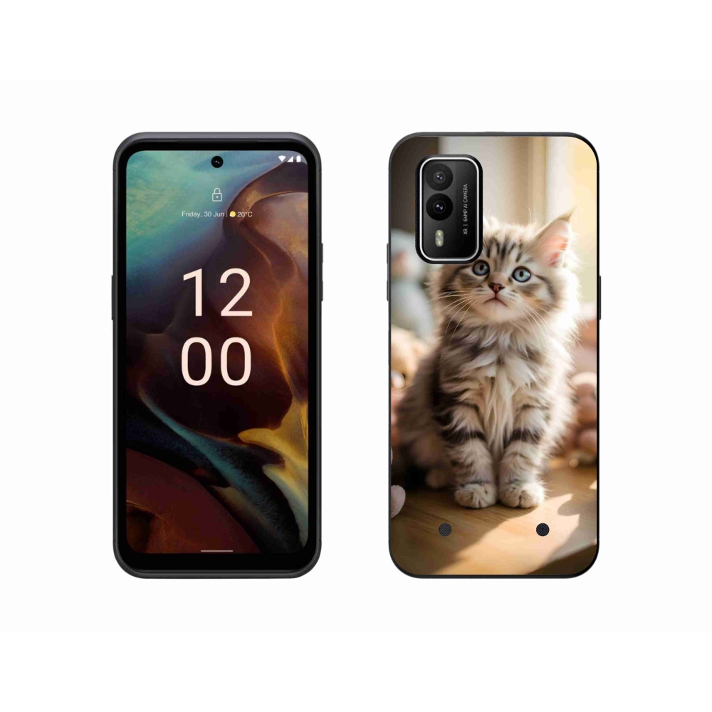 Gelový kryt mmCase na Nokia XR21 - roztomilé kotě 10