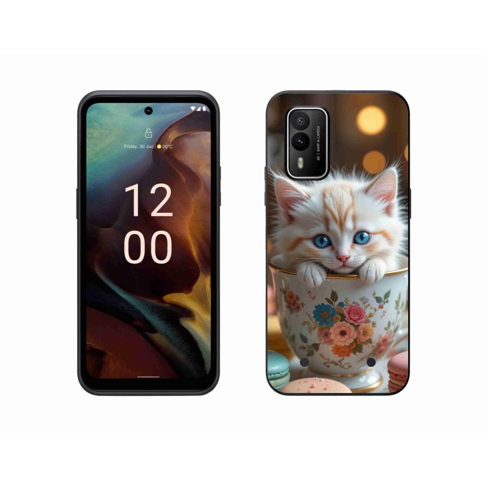 Gelový kryt mmCase na Nokia XR21 - roztomilé kotě 6