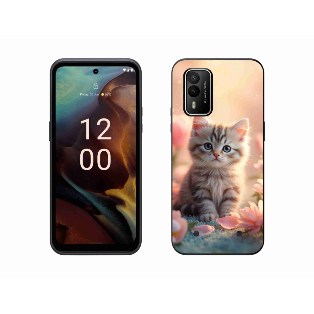 Gelový kryt mmCase na Nokia XR21 - roztomilé kotě 8