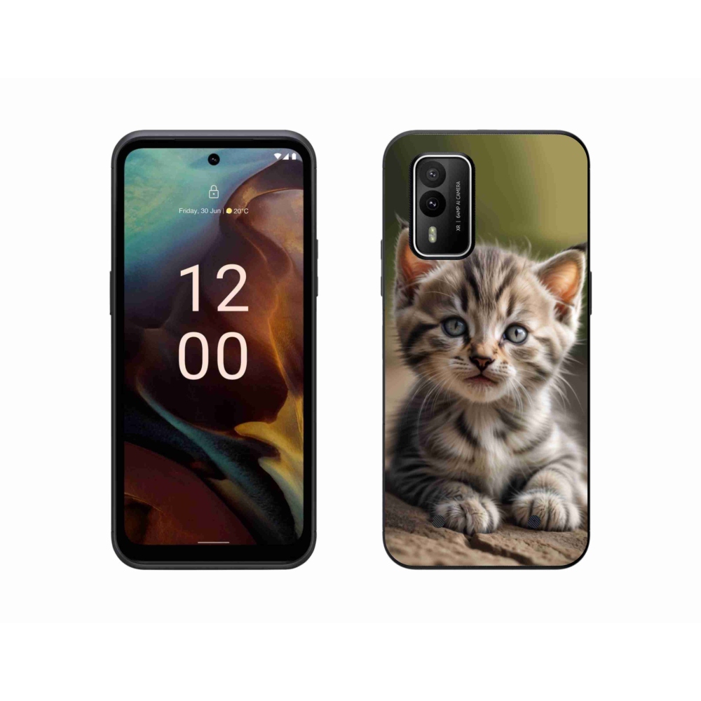 Gelový kryt mmCase na Nokia XR21 - roztomilé kotě 9