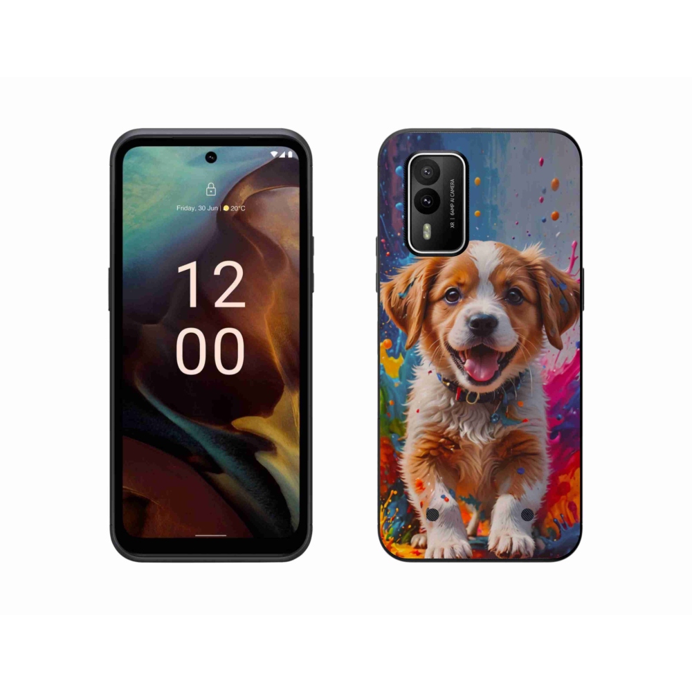 Gelový kryt mmCase na Nokia XR21 - roztomilé štěně 3