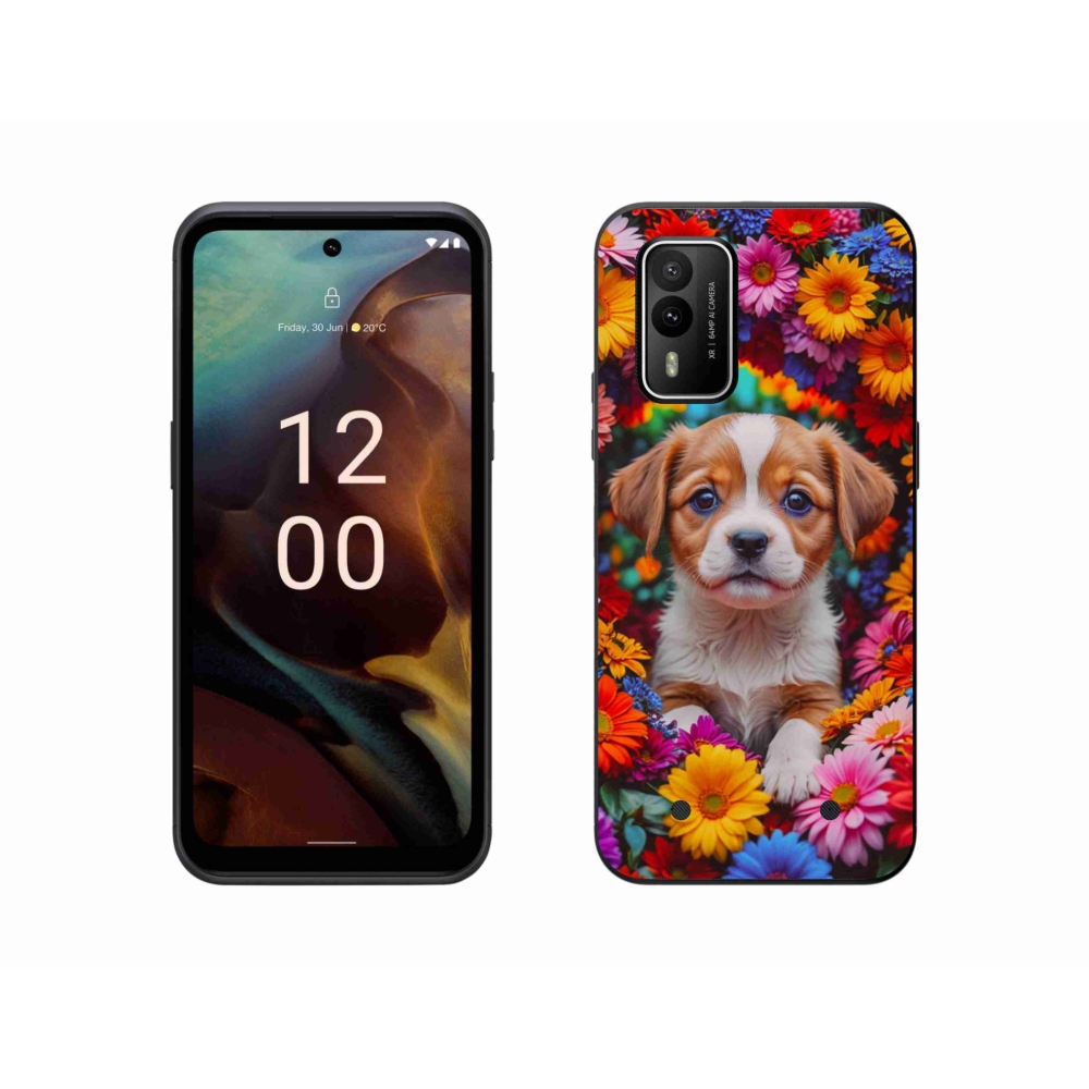 Gelový kryt mmCase na Nokia XR21 - roztomilé štěně