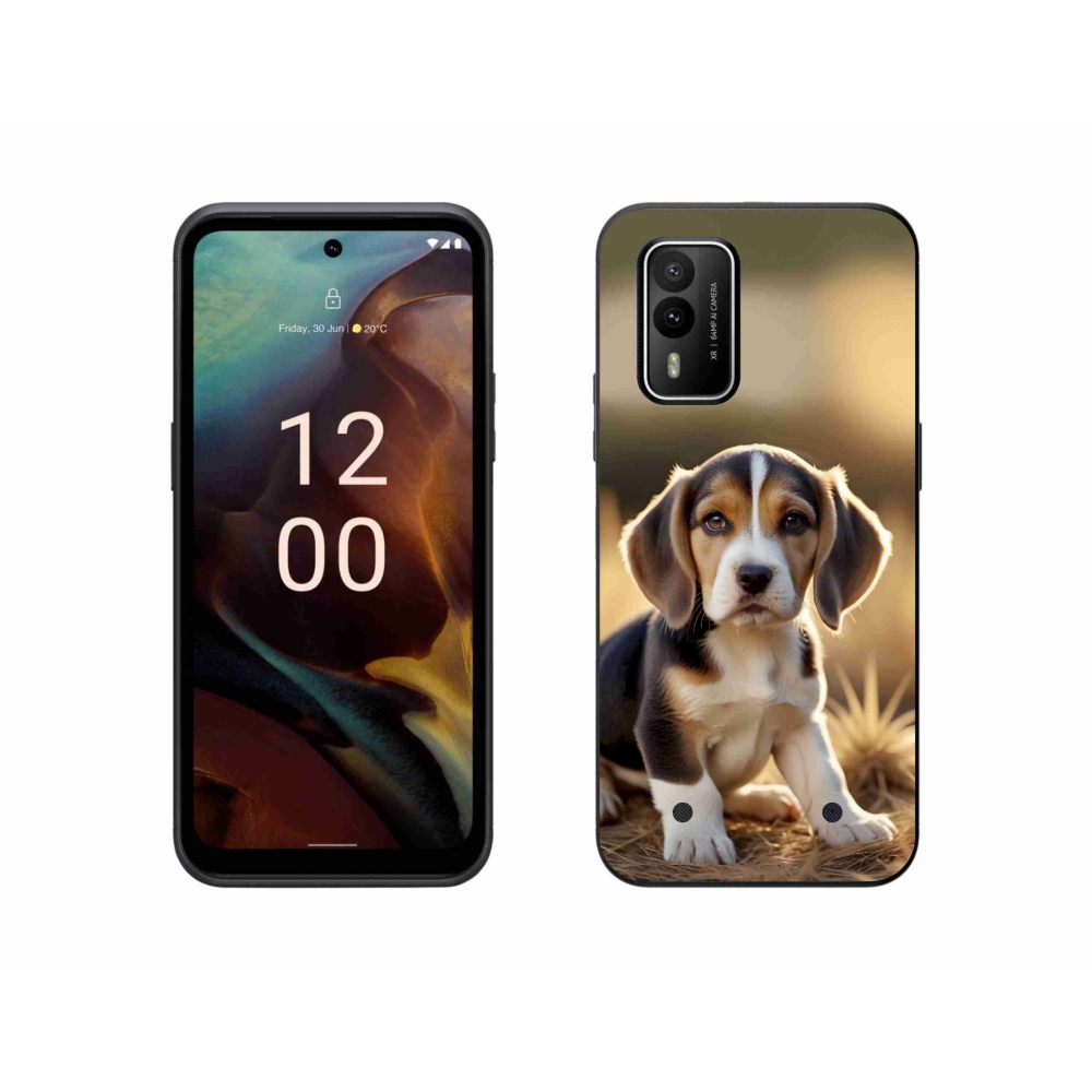 Gelový kryt mmCase na Nokia XR21 - roztomilý bígl