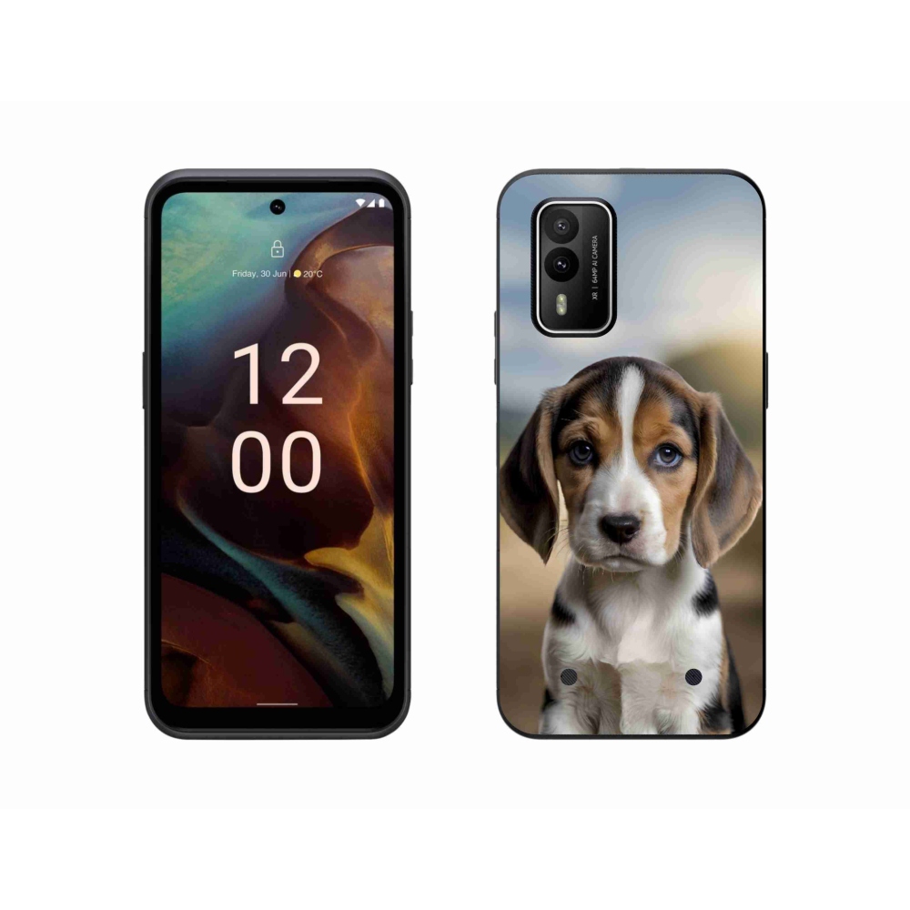 Gelový kryt mmCase na Nokia XR21 - roztomilý bígl
