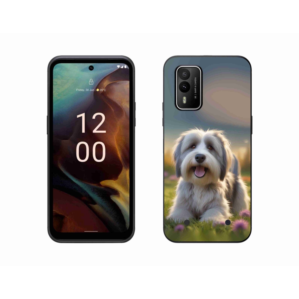Gelový kryt mmCase na Nokia XR21 - roztomilý havanský psík