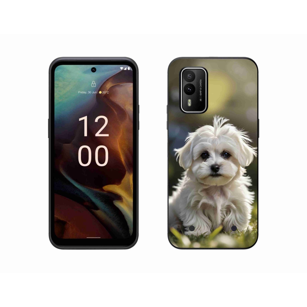 Gelový kryt mmCase na Nokia XR21 - roztomilý maltézský psík