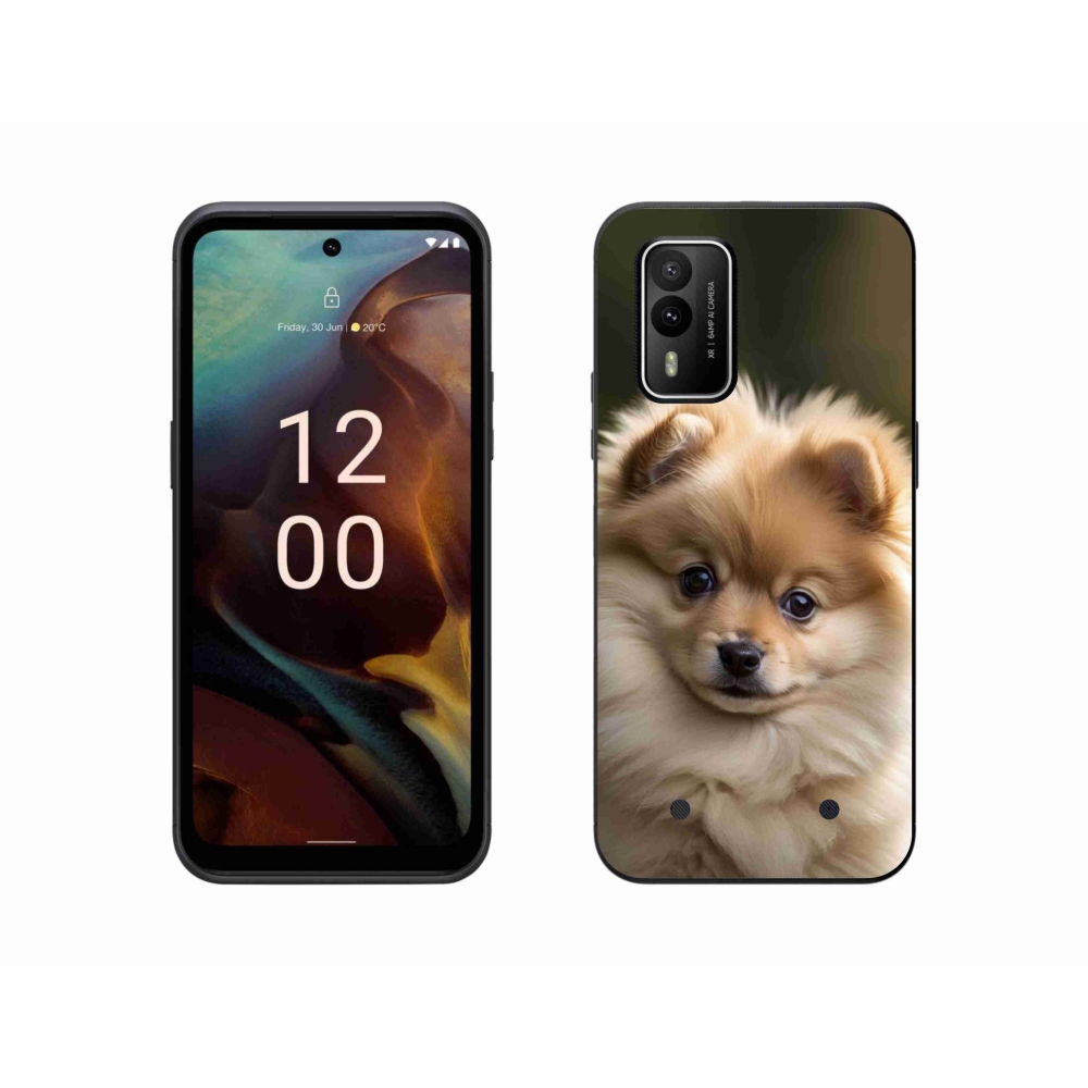Gelový kryt mmCase na Nokia XR21 - roztomilý pomeranian 2