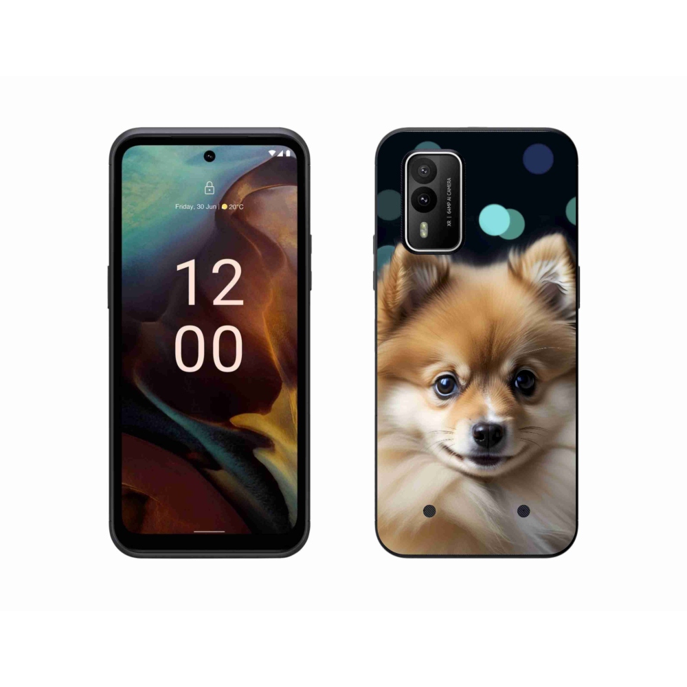 Gelový kryt mmCase na Nokia XR21 - roztomilý pomeranian