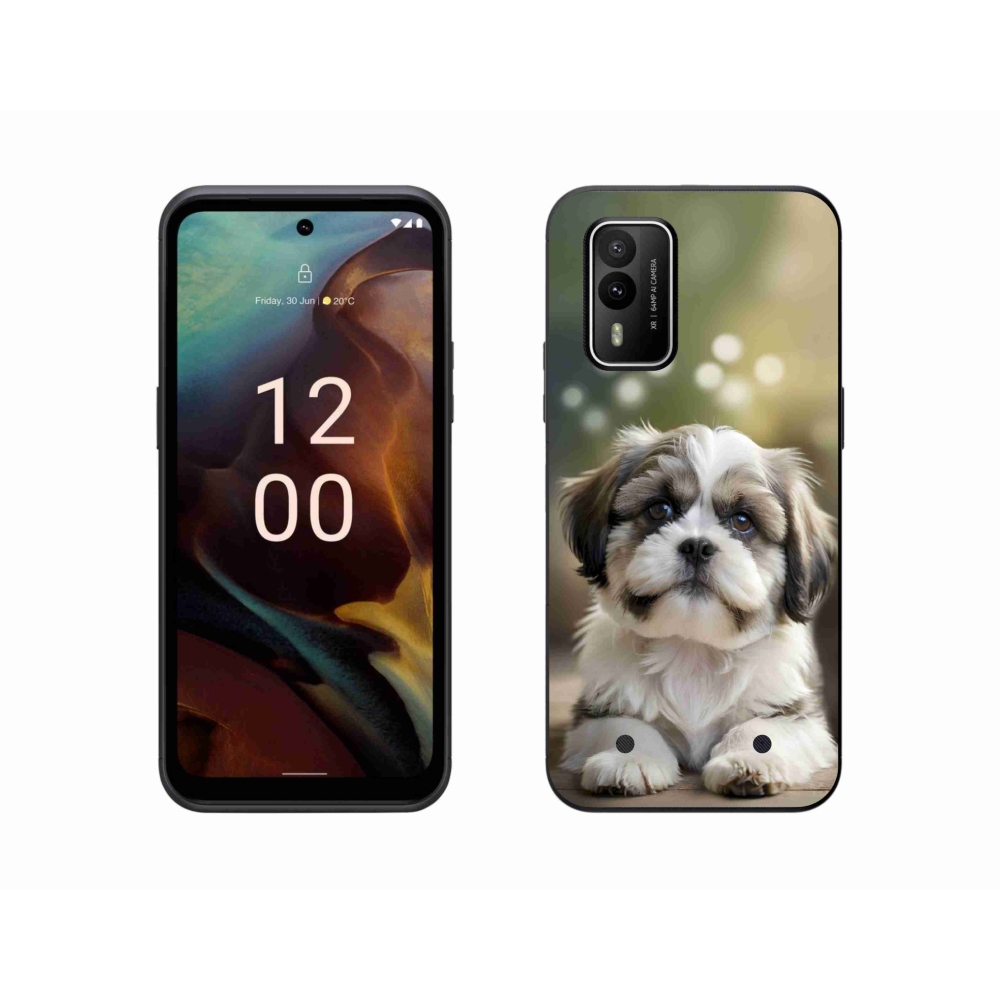 Gelový kryt mmCase na Nokia XR21 - roztomilý shih-tzu