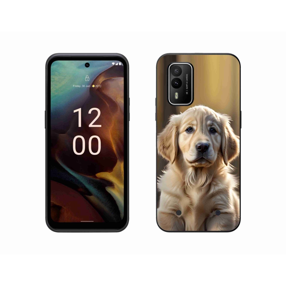 Gelový kryt mmCase na Nokia XR21 - roztomilý zlatý retrívr