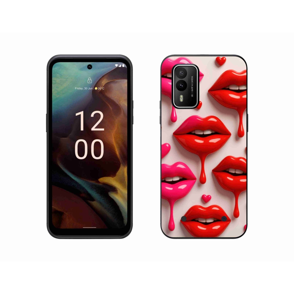 Gelový kryt mmCase na Nokia XR21 - rty 2