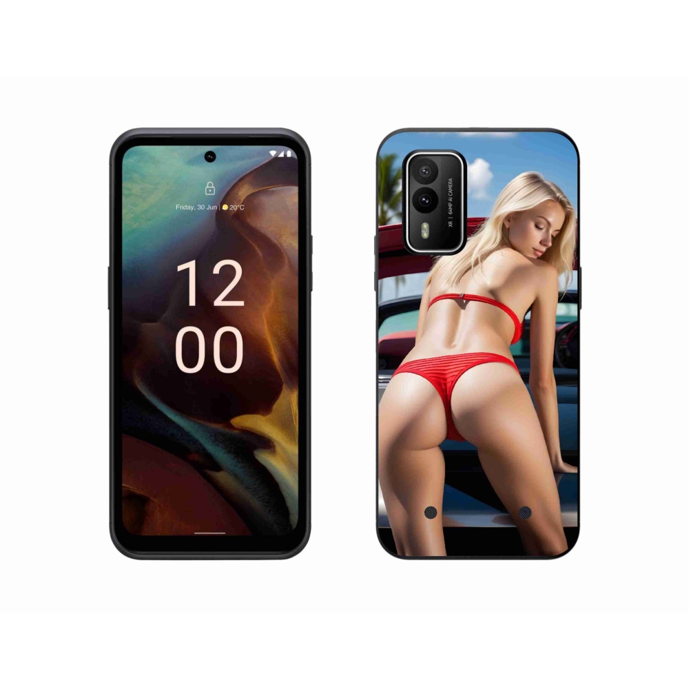 Gelový kryt mmCase na Nokia XR21 - sexy žena 2