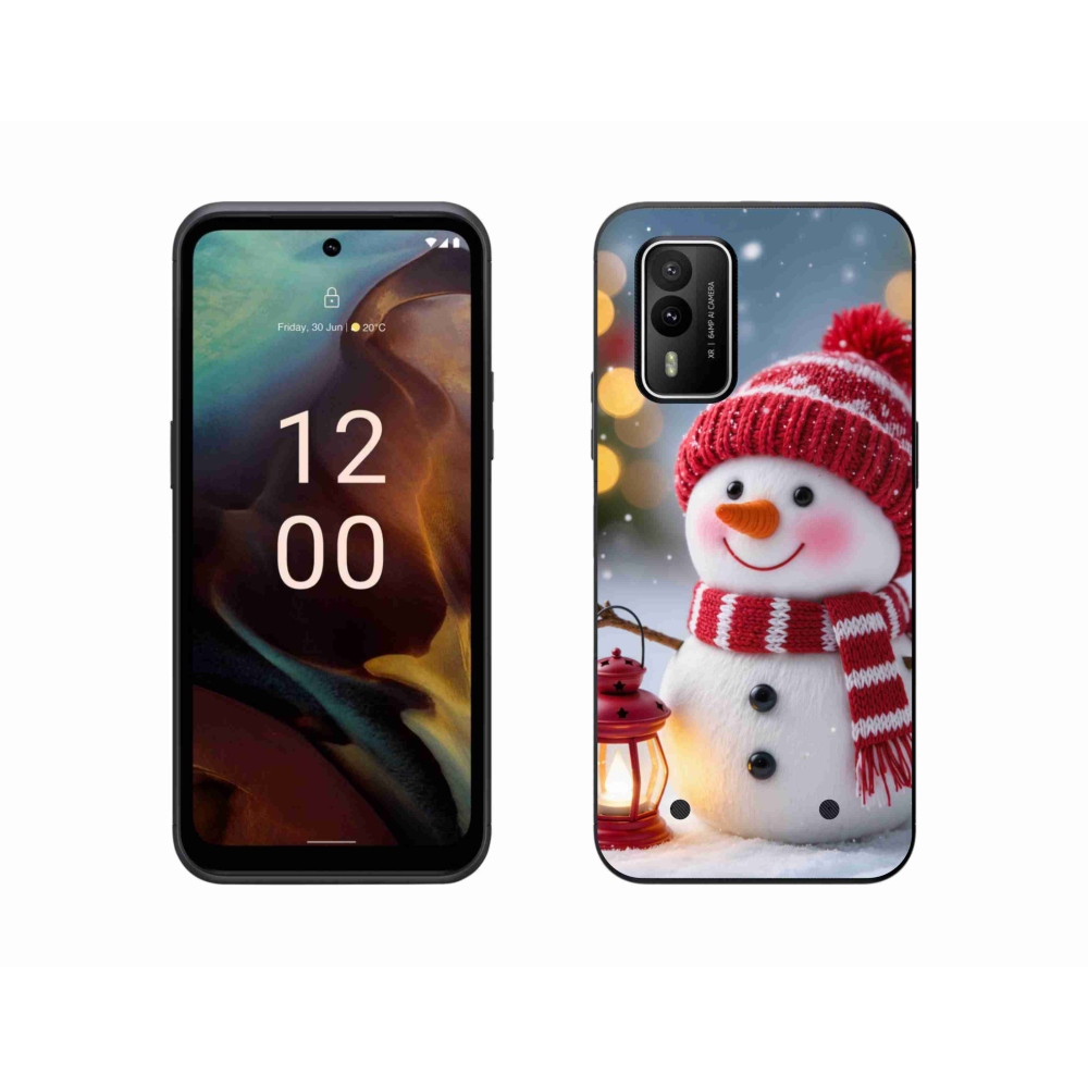 Gelový kryt mmCase na Nokia XR21 - sněhulák 2