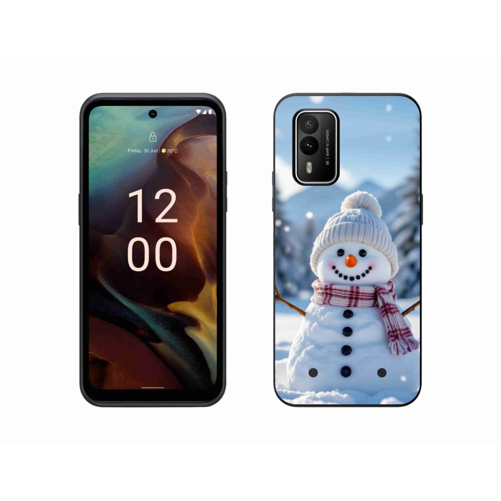 Gelový kryt mmCase na Nokia XR21 - sněhulák 3