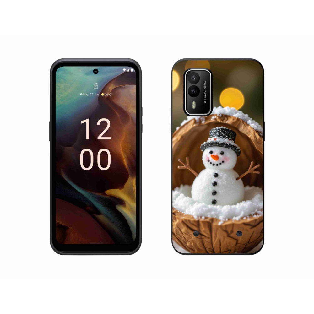 Gelový kryt mmCase na Nokia XR21 - sněhulák 4