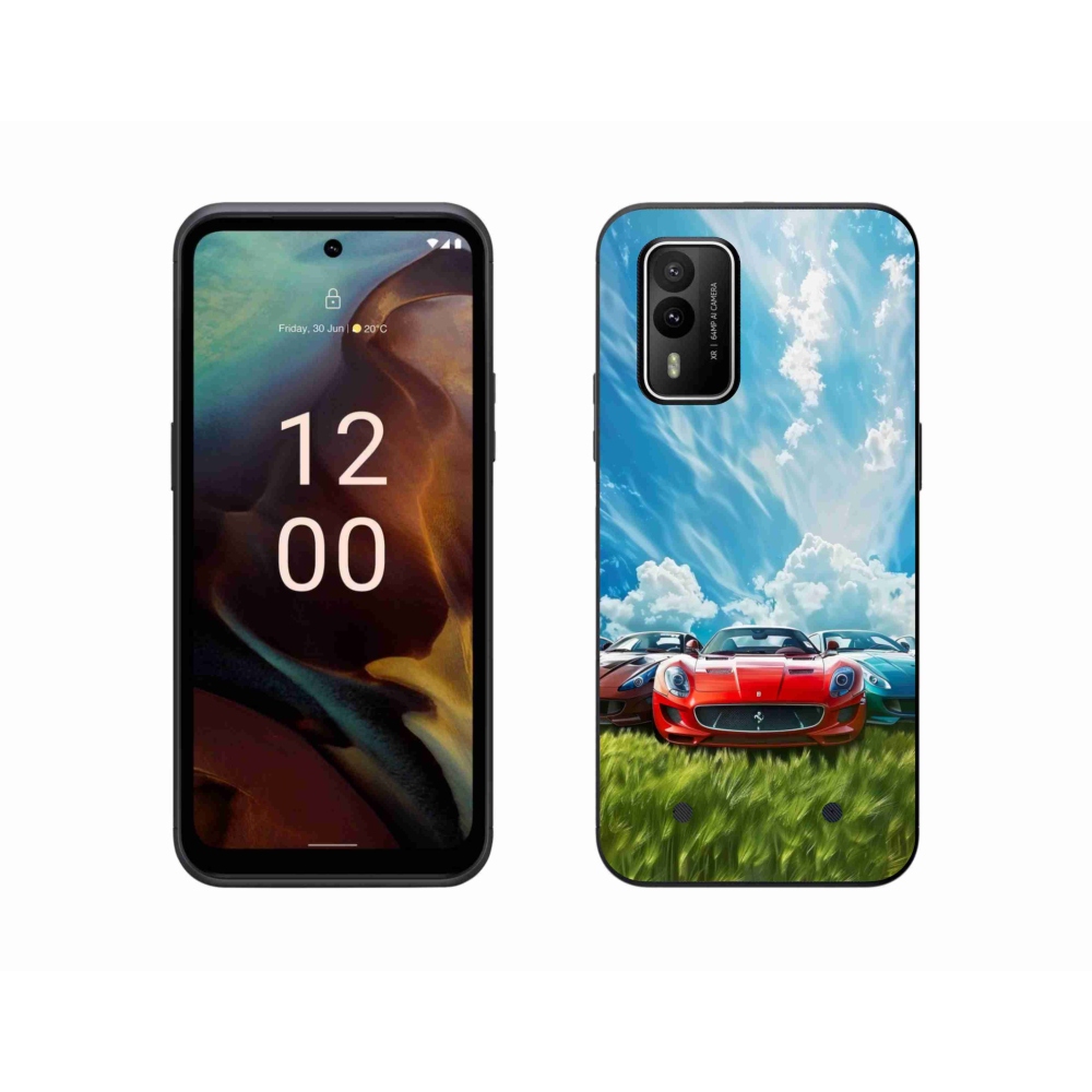 Gelový kryt mmCase na Nokia XR21 - sportovní vozy