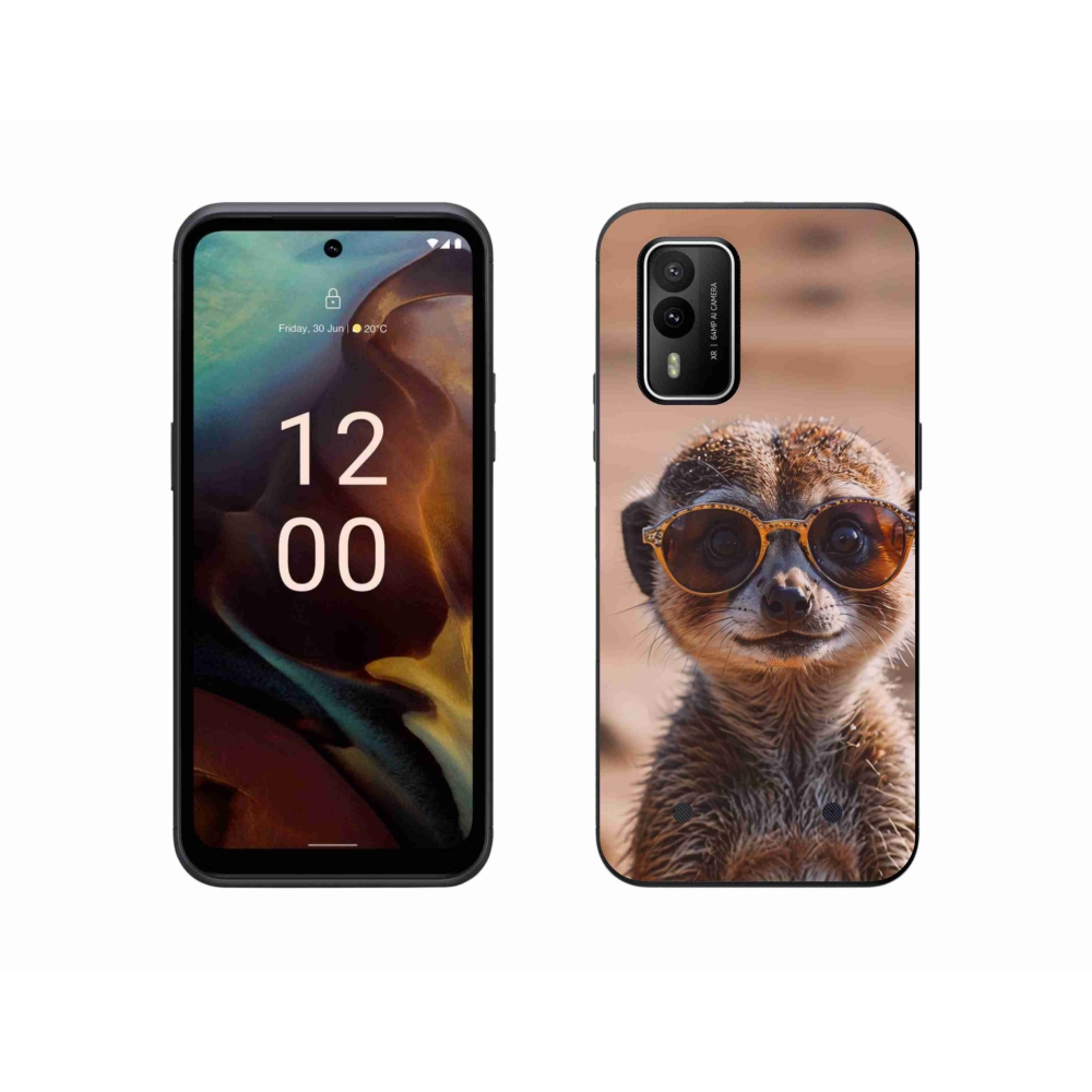 Gelový kryt mmCase na Nokia XR21 - stylová surikata