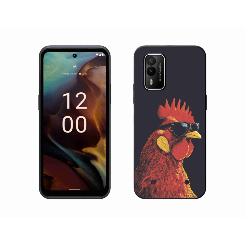 Gelový kryt mmCase na Nokia XR21 - stylový kohout