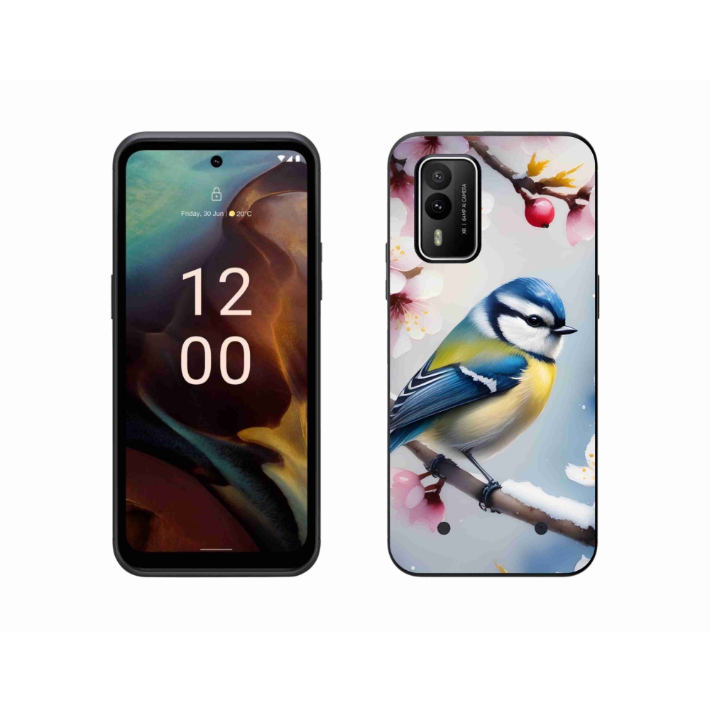 Gelový kryt mmCase na Nokia XR21 - sýkorka