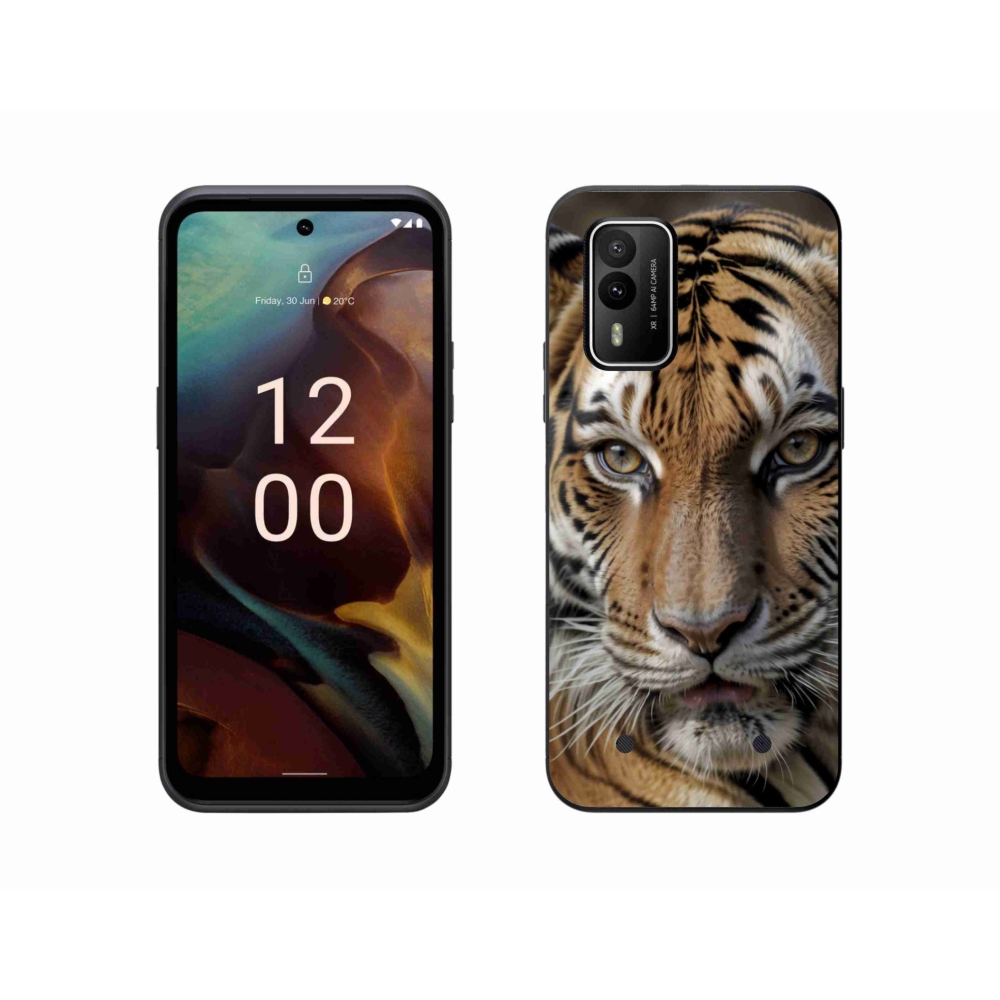 Gelový kryt mmCase na Nokia XR21 - tygří pohled