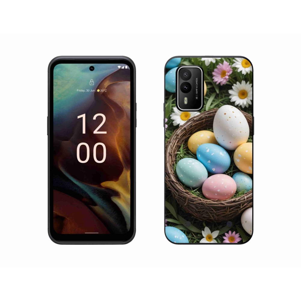 Gelový kryt mmCase na Nokia XR21 - velikonoční vajíčka 2