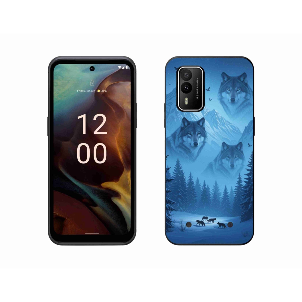 Gelový kryt mmCase na Nokia XR21 - vlčí smečka