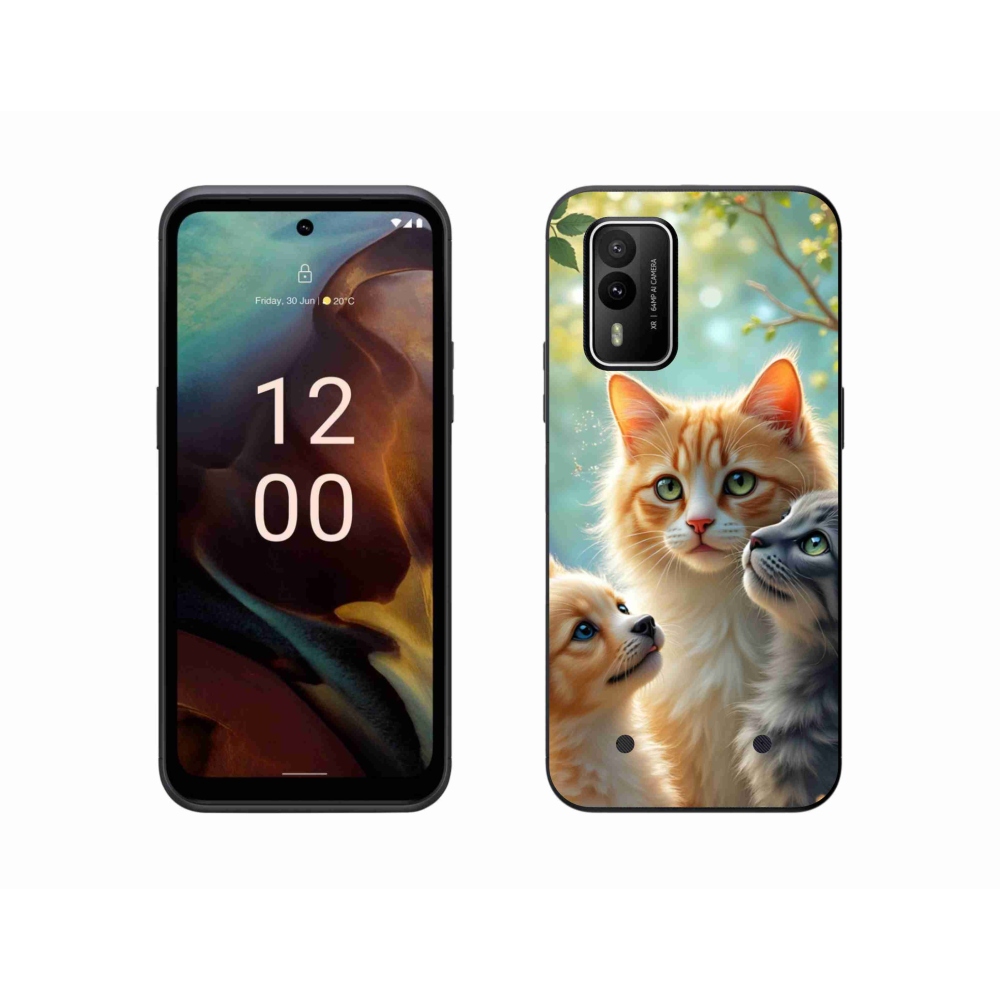 Gelový kryt mmCase na Nokia XR21 - zvířecí přátelství 2