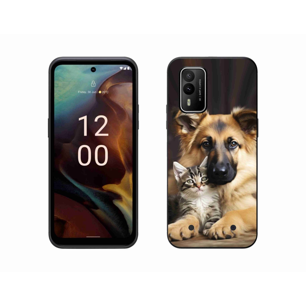 Gelový kryt mmCase na Nokia XR21 - zvířecí přátelství