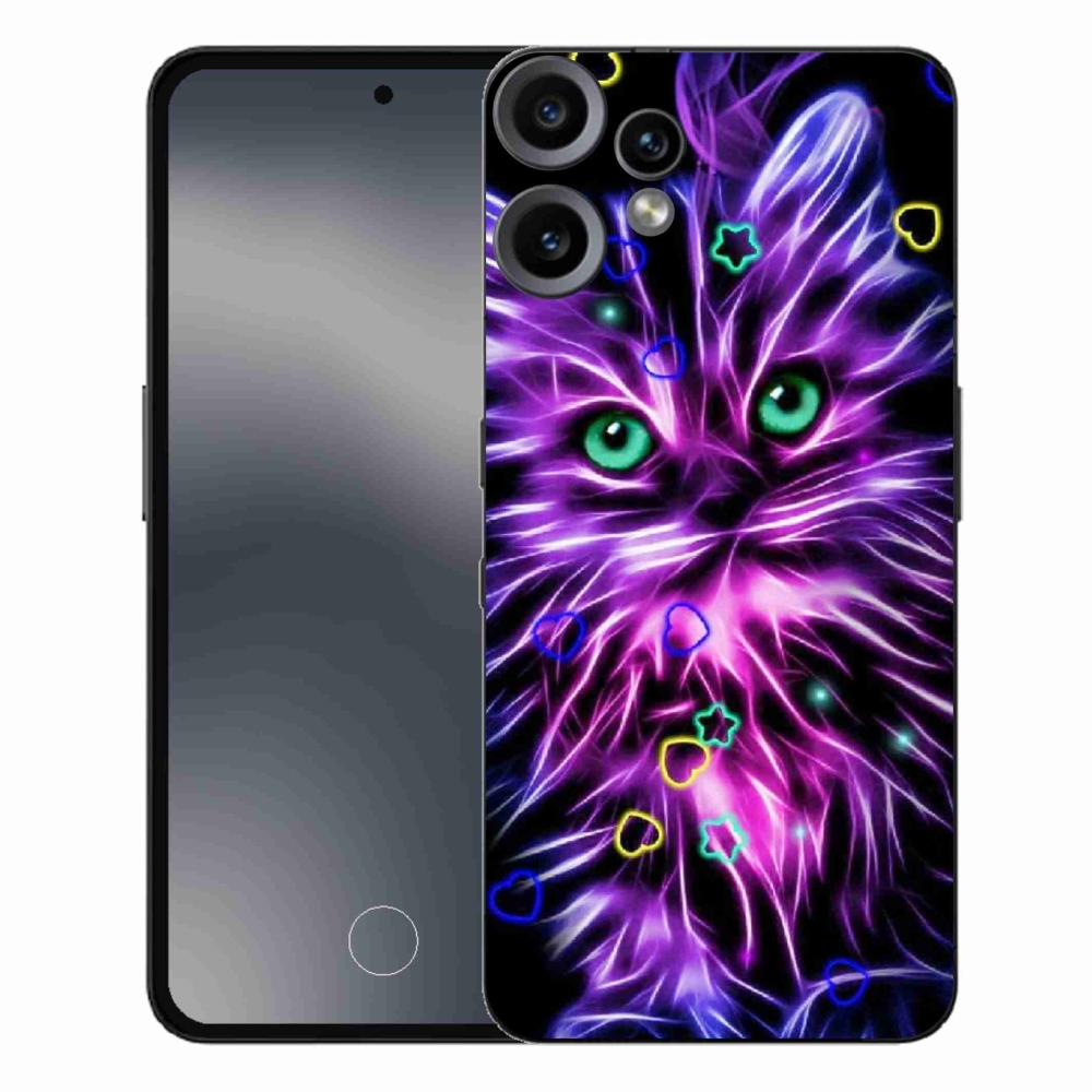 Gelový kryt mmCase na Nothing CMF Phone 2 Pro - abstraktní kočka