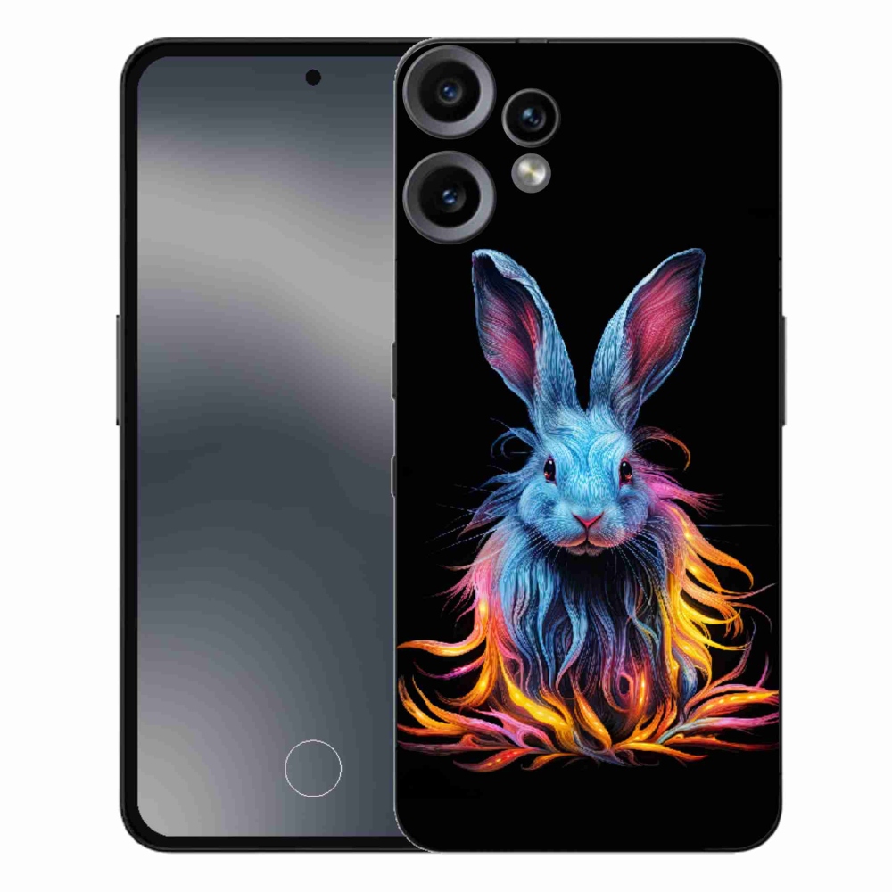 Gelový kryt mmCase na Nothing CMF Phone 2 Pro - abstraktní zajíc