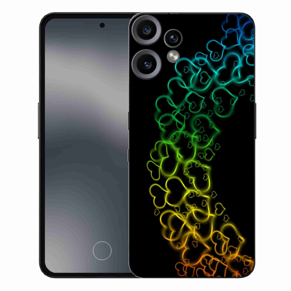 Gelový kryt mmCase na Nothing CMF Phone 2 Pro - barevná srdíčka