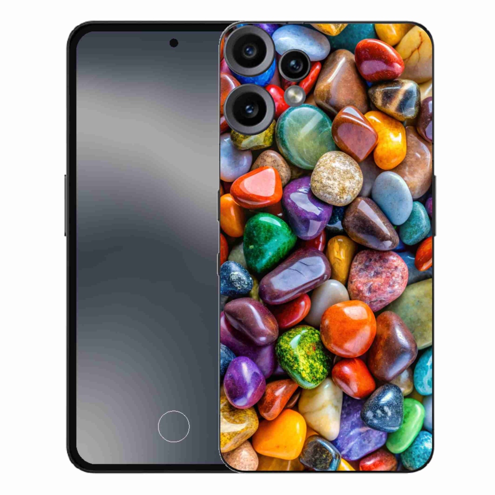 Gelový kryt mmCase na Nothing CMF Phone 2 Pro - barevné kamínky
